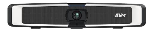 AVer AVer VB130 4K Videobar with Built-in Adjstable Fill Light - Compact Conference Room Camera for Virtual Video Conferencing - with Microphone and Speakers - Mountable Professional Webcam (Renewed)