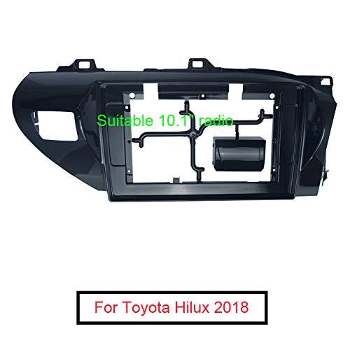 LocaWayy 10.1 inch Car Radio Fascia Frame for Toyota Hilux 2016-2018 RHD DVD GPS Navi Player Panel Dash Kit Installation Stereo Frame Trim Bezel