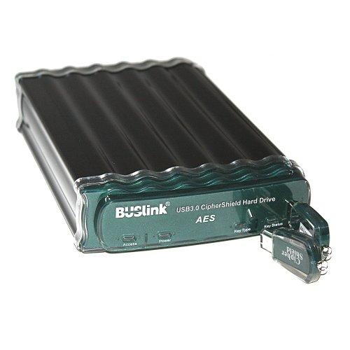 BUSlink BUSlink Ciphershield Encryption External Drive, Black/Green (CSE-8T-SU3)