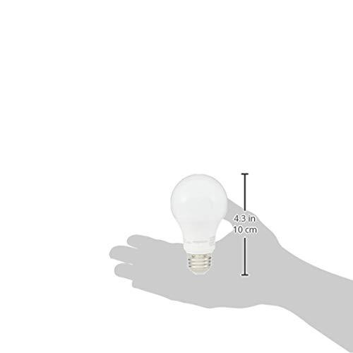 Amazon Basics Amazon Basics A19 LED Light Bulb, 60 Watt Equivalent, Energy Efficient 12W, E26 Standard Base, Soft White 2700K, Dimmable, 10,000 Hour Lifetime , 6-Pack