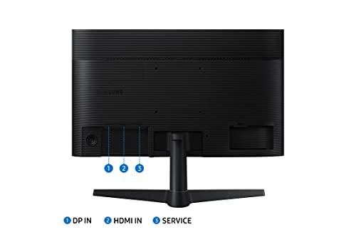 SAMSUNG SAMSUNG T37F Series 24-Inch FHD 1080p Computer Monitor, 75Hz, IPS Panel, HDMI, Display Port, VESA Compatible, 3 Yr WRNTY (LF24T374FWNXGO),Blue/Black