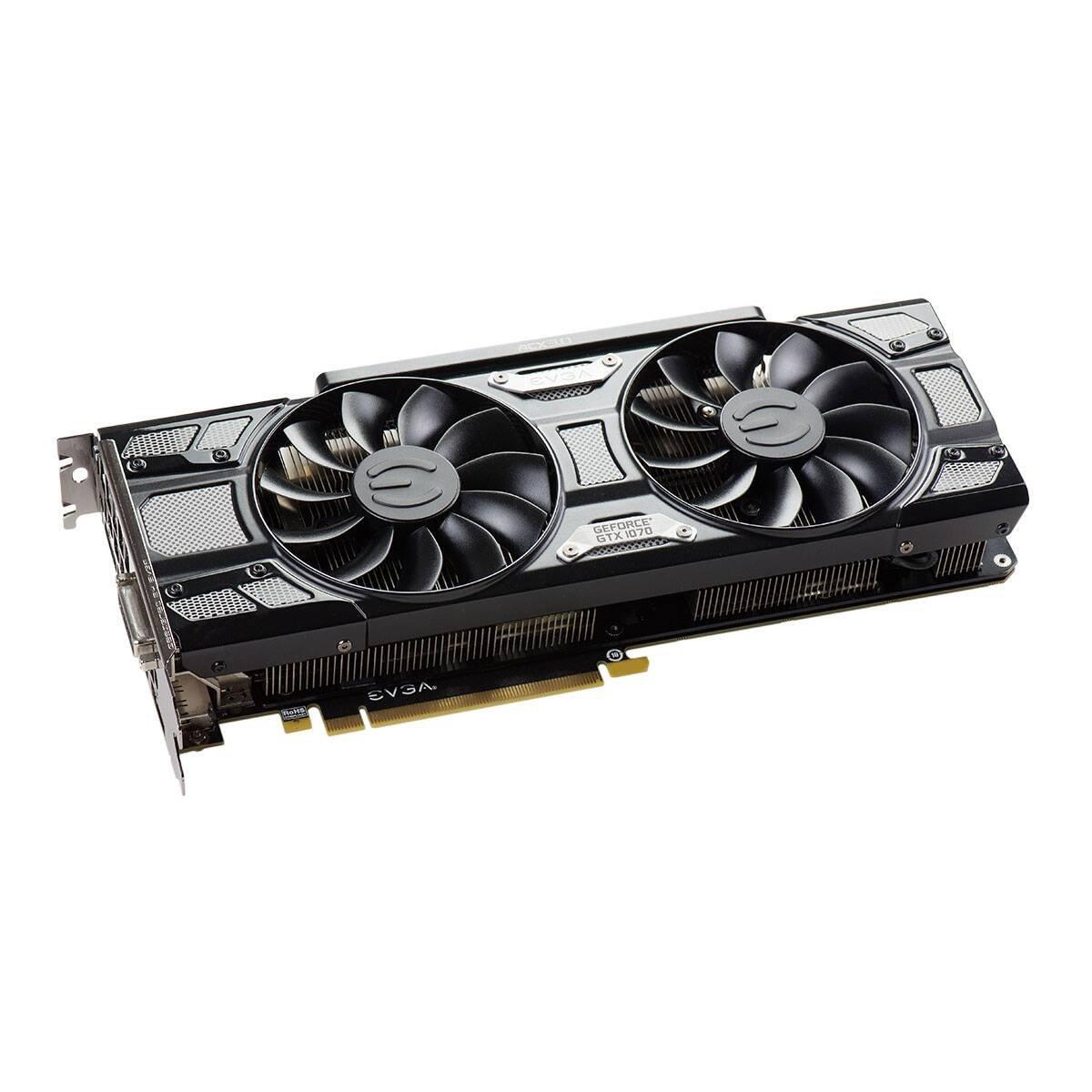 EVGA EVGA GeForce GTX 1070 SC GAMING ACX 3.0 Black Version, 8GB GDDR5 LED, DX12 OSD Support (PXOC) 08G-P4-5173-KR