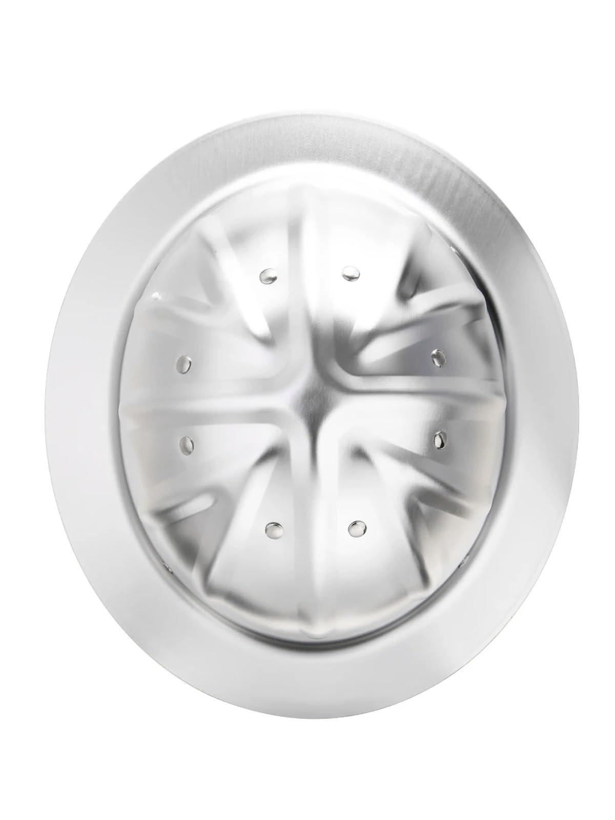 LUXUCURE Full Brim Hard Hats Aluminum Alloy Construction Safety Helmet,Rivet Reinforced Protective Equipment Work Cap for Engineering Miner\'s Forestry,Silver