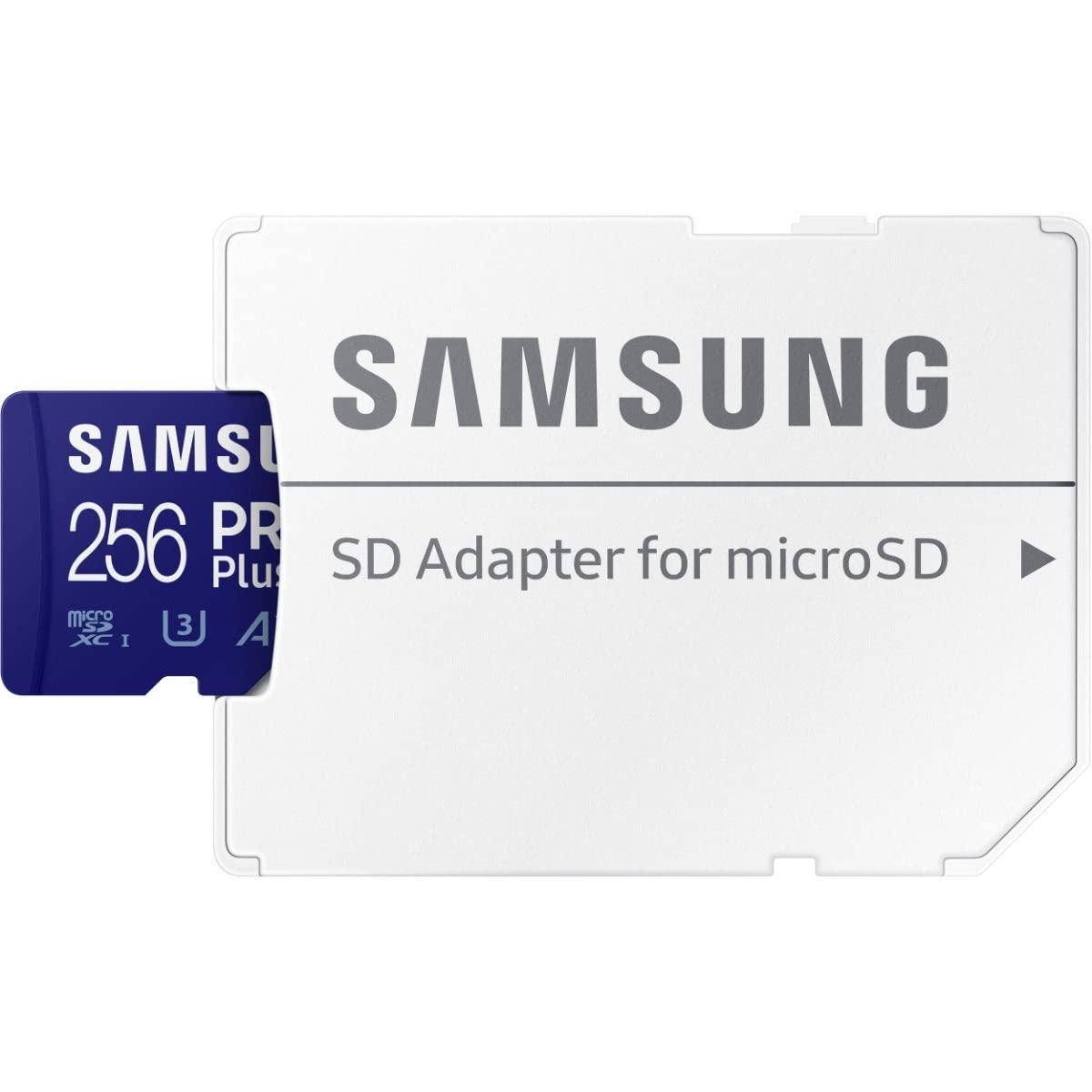 SAMSUNG Samsung 256GB PRO Plus MicroSD Card (2021), Read & Write Speeds Up to 160MB/s & 120MB/s, Compatible to UHS Interface, U3, V30, A2