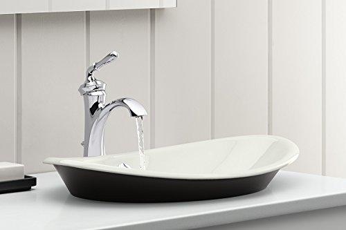 Kohler KOHLER Devonshire K-193-4-BN Single Handle Single Hole or Centerset Bathroom Faucet with Metal Drain Assembly in Brushed Nickel