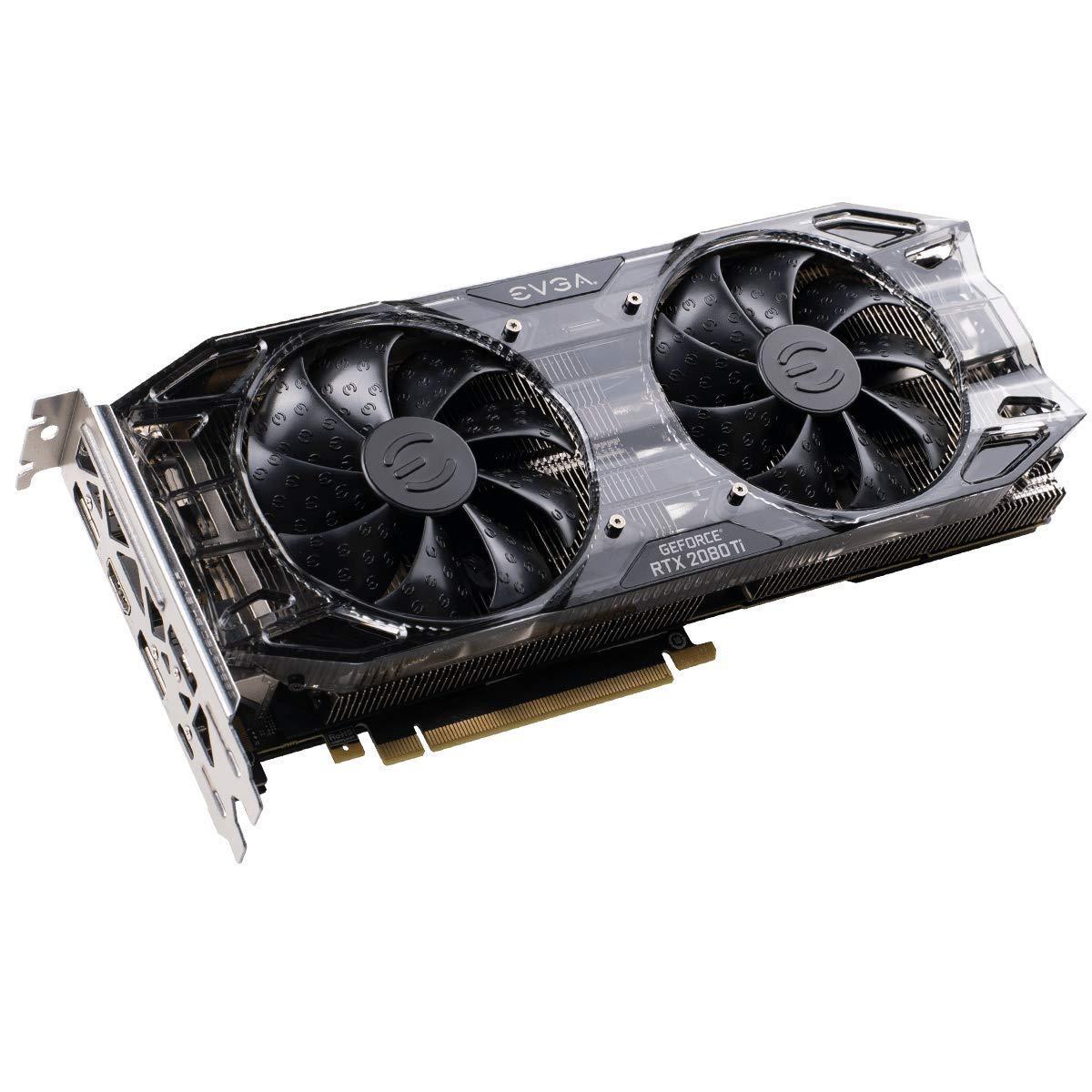 EVGA EVGA GeForce RTX 2080 Ti Black Edition Gaming, 11GB GDDR6, Dual HDB Fans & RGB LED Graphics Card 11G-P4-2281-KR (Renewed)