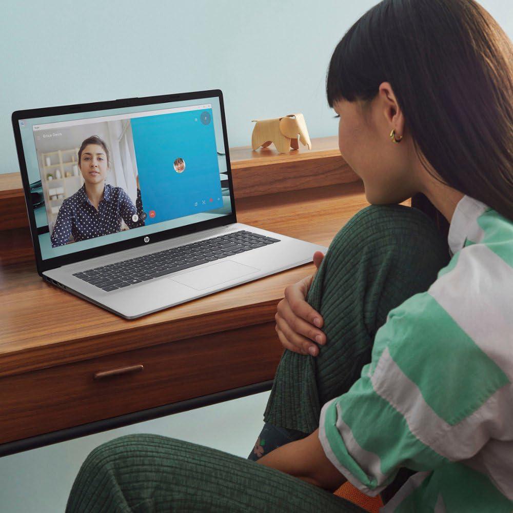 HP HP Business Laptop Computer, 17.3" FHD Display, Intel Core i3-1215U Processor, Windows 11 Pro Laptop 32GB RAM 1TB SSD, Numeric Keypad, Camera Privacy Shutter, HDMI, PLUSERA Earphones, Natural Silver