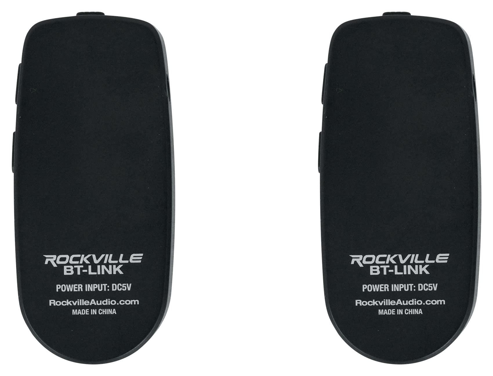 Rockville Rockville BT-Link Pair of Aux to Bluetooth Adapters to Link 2 Speakers Together