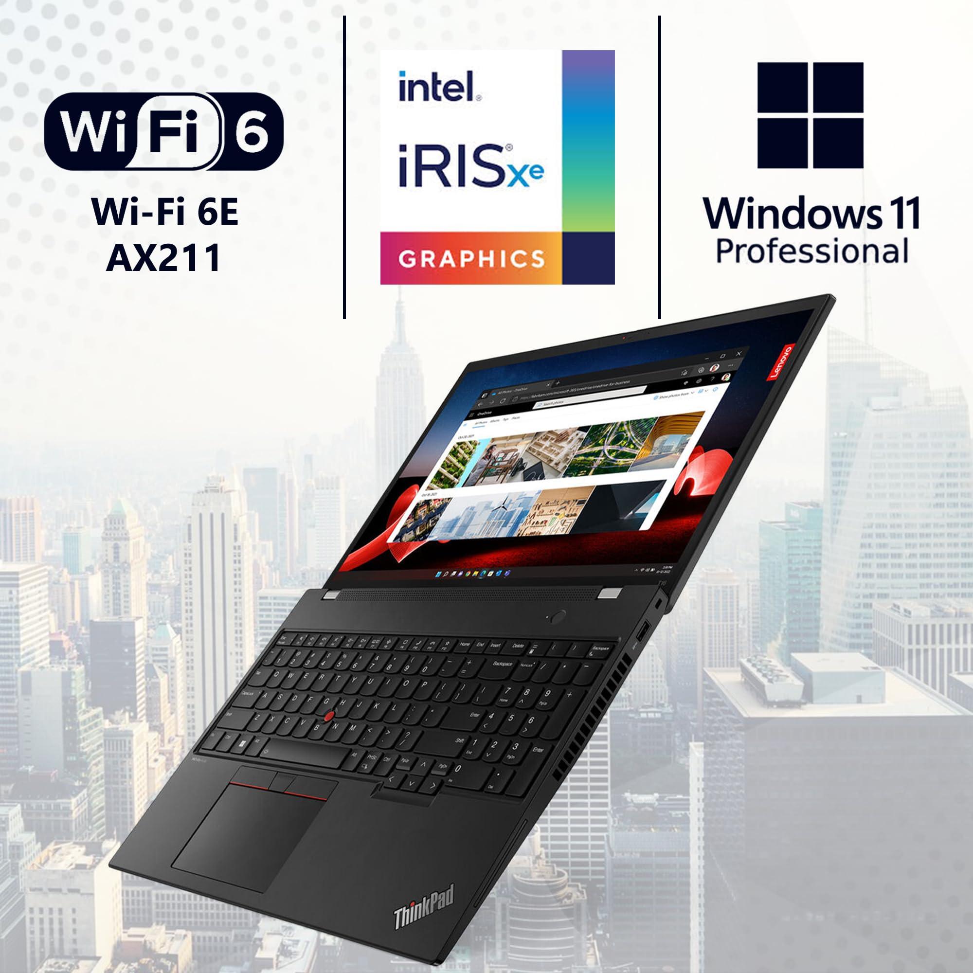 Lenovo Lenovo ThinkPad T16 Gen 2 Business Laptop 16 FHD+ IPS Display, Intel 10 Core i7-1355U, 32GB DDR5, 1TB NVMe, HD Webcam, WiFi 6, BT, RJ-45, HDMI, Win 11 Pro, AI Copilot, Black w/USB Drive