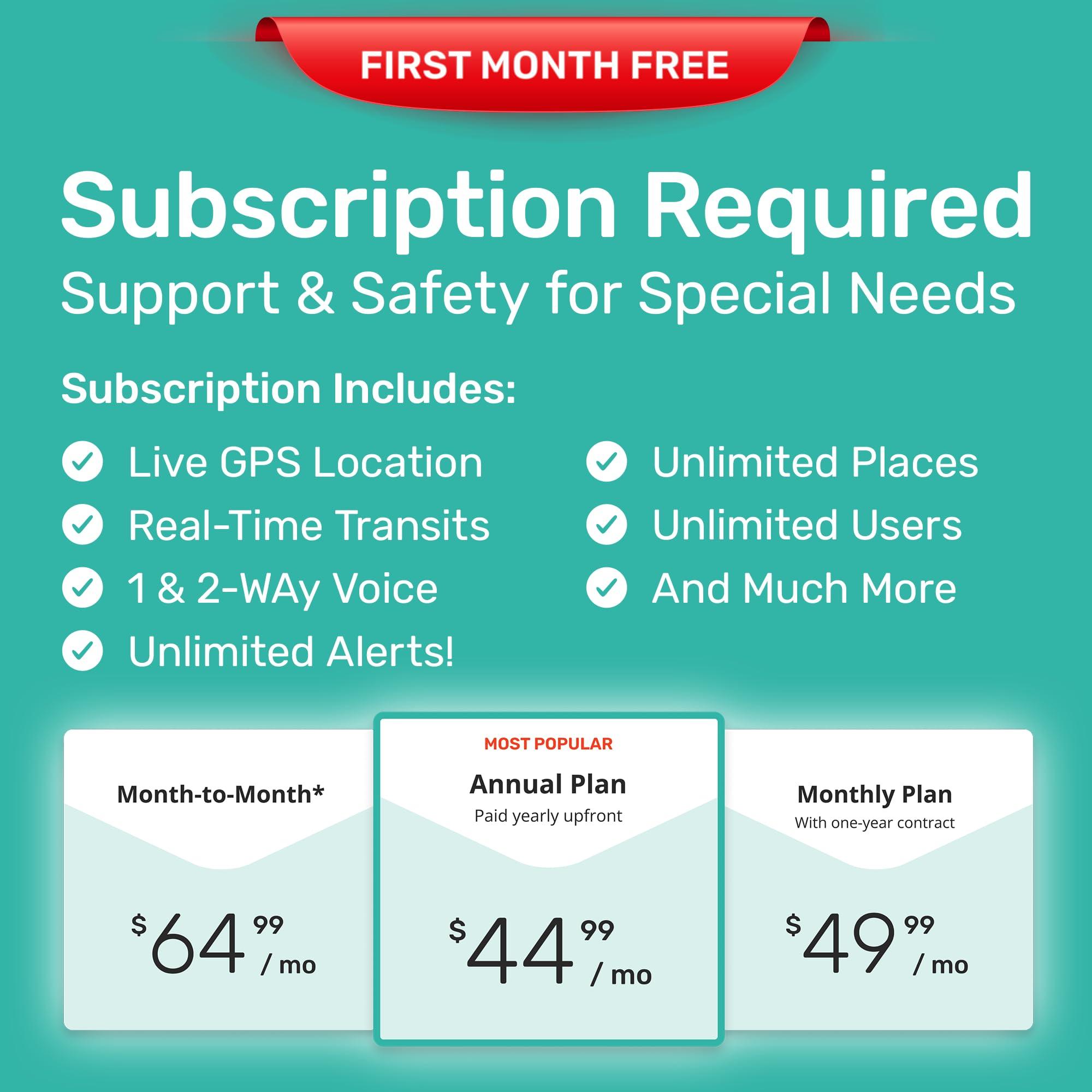 AngelSense AngelSense Personal GPS Tracker for Kids, Teen, Autism, Special Needs, Elderly, Dementia - 2-Way Auto-Answer Speakerphone & SOS Button - School Bus Tracking - Subcription Required