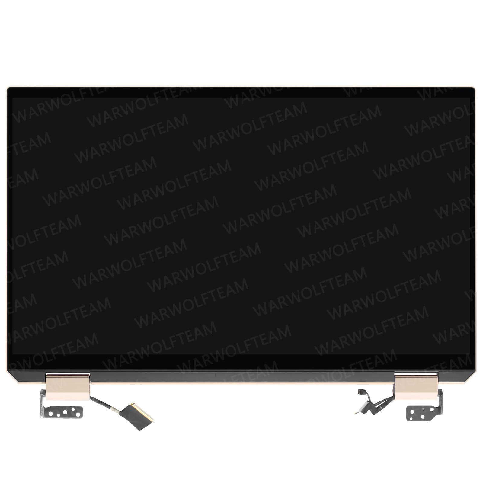 WARWOLFTEAM WARWOLFTEAM Replacement Whole Hinge-up Assembly For HP Spectre X360 15-EB0030TX 15-EB0031TX 15-EB0033TX 15-EB0034TX LCD Touch Screen Digitizer Assembly UHD 15.6in L99323-001 (UHD Cable Version, Brown)