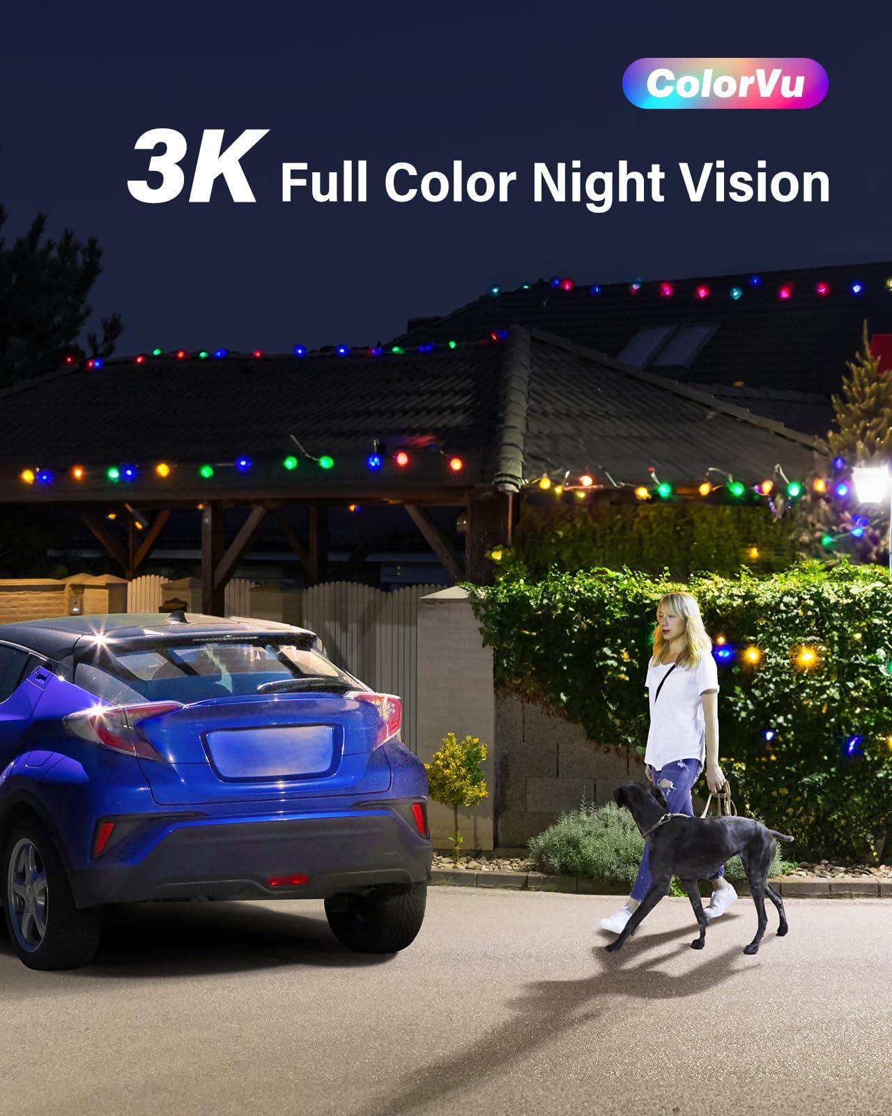 ANNKE ANNKE 3K Add-On Security Bullet Camera with Full Color Night Vision, 2X 4-in-1 TVI/AHD/CVI/CVBS CCTV Surveillance Cam with Built-in Mic, 2.8mm Lens, IP67 Weatherproof, (Cable & Adapter Included)