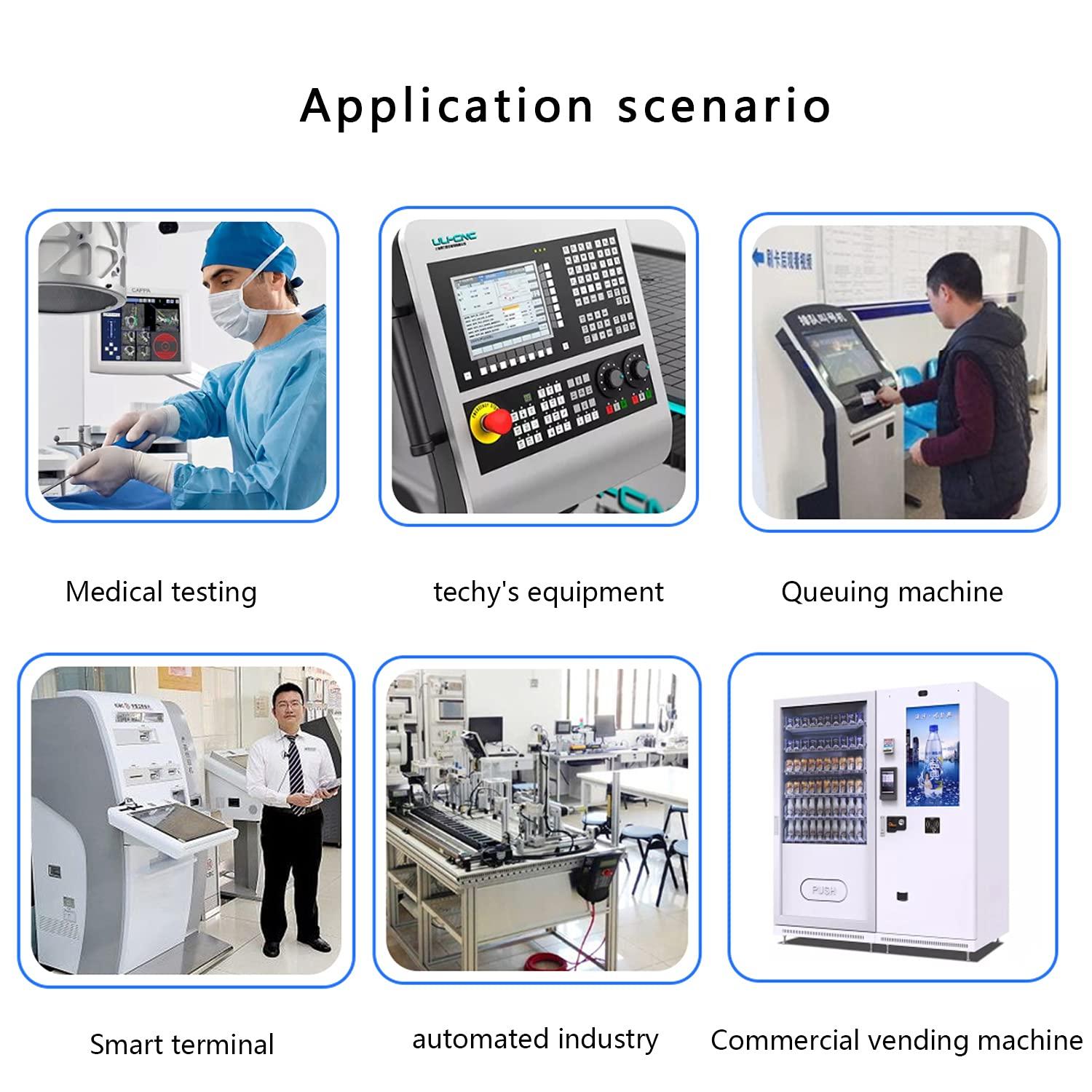 DirectNine Basics 15 Inch Resistive Touch Screen Industrial All-in-one PC WiFi with LAN Win10 (8GB RAM 256GB SSD, Core i5-8365U)