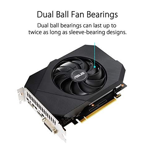 ASUS ASUS Phoenix NVIDIA GeForce GTX 1650 OC Edition Gaming Graphics Card (PCIe 3.0, 4GB GDDR6 Memory, HDMI, DisplayPort, DVI-D, Axial-tech Fan Design)