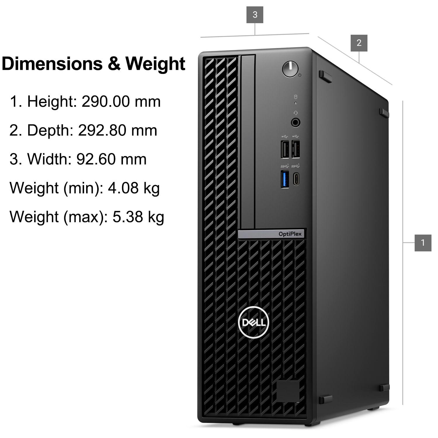 Dell Dell OptiPlex 7000 7020 Desktop Computer - Intel Core i5 14th Gen i5-14500 - 16 GB - 256 GB SSD - Small Form Factor - Black