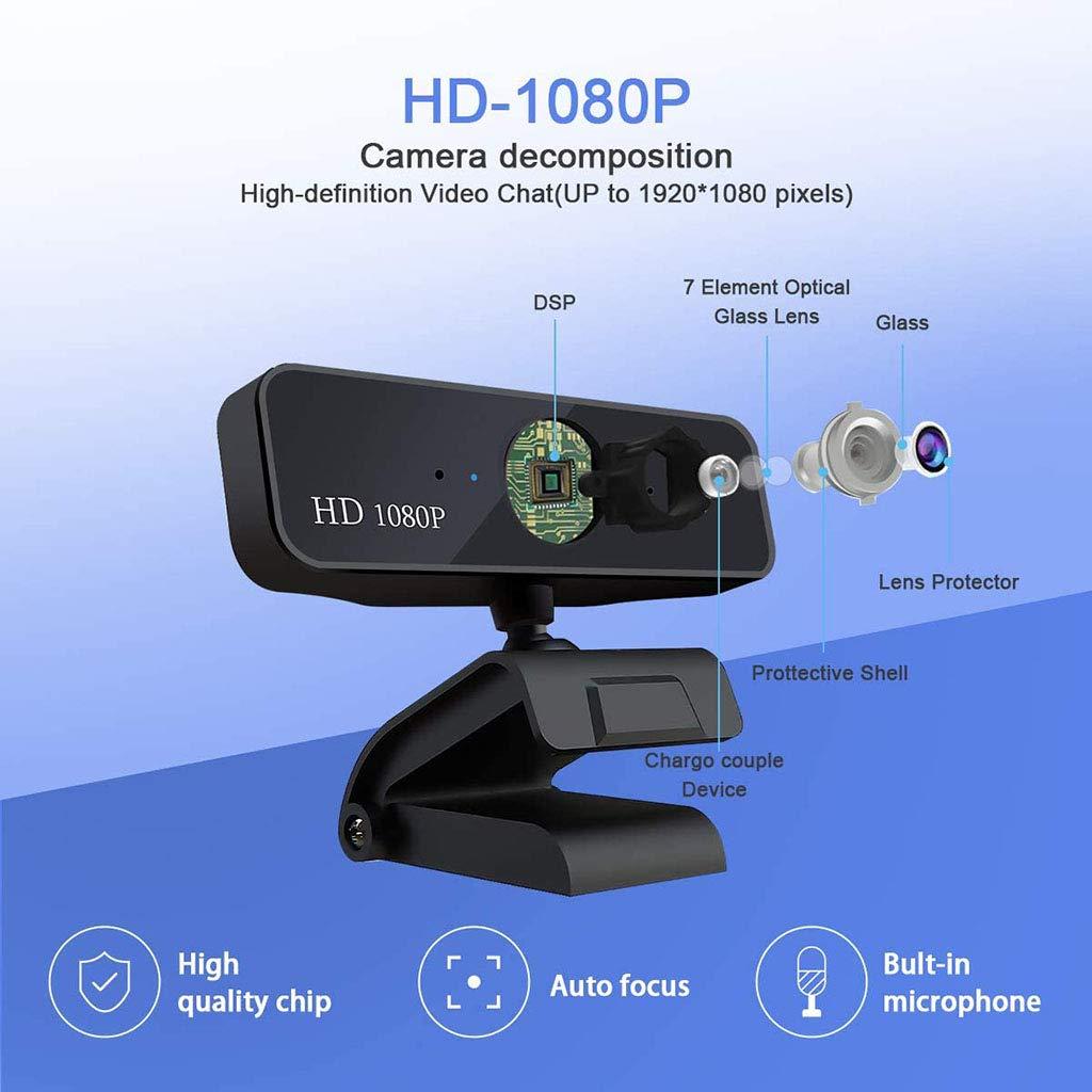 jehdfbvssjcbcsvfd Webcam 1080P HD Pro Stream Video Streaming Recording Conferencing Digital Webcam HDR Video with Mic USB Widescreen for PC Laptop and Desktop