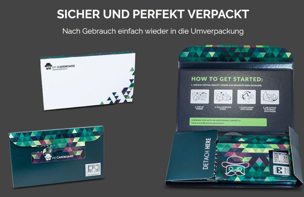 MR.CARDBOARD Google Cardboard POP! Cardboard + Free Head Strap and Cushion. for Android and iPhone. Fits Every Phone. Including Lenses. 3D Glasses VR Glasses Virtual Reality Viewer VR Goggles.