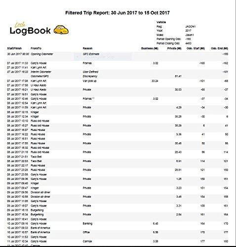 Little LogBook Little LogBook-Electronic Mileage Logbook-No Monthly or Annual Fees