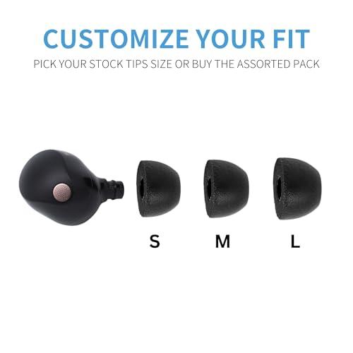 Comply Comply TrueGrip | Premium Memory Foam Replacement Earbud Tips for Sony True Wireless Earbuds | Enhanced Comfort, Secure Fit, Superior Noise Isolation, Cleaning Tool | Black, Small (3 Pairs)