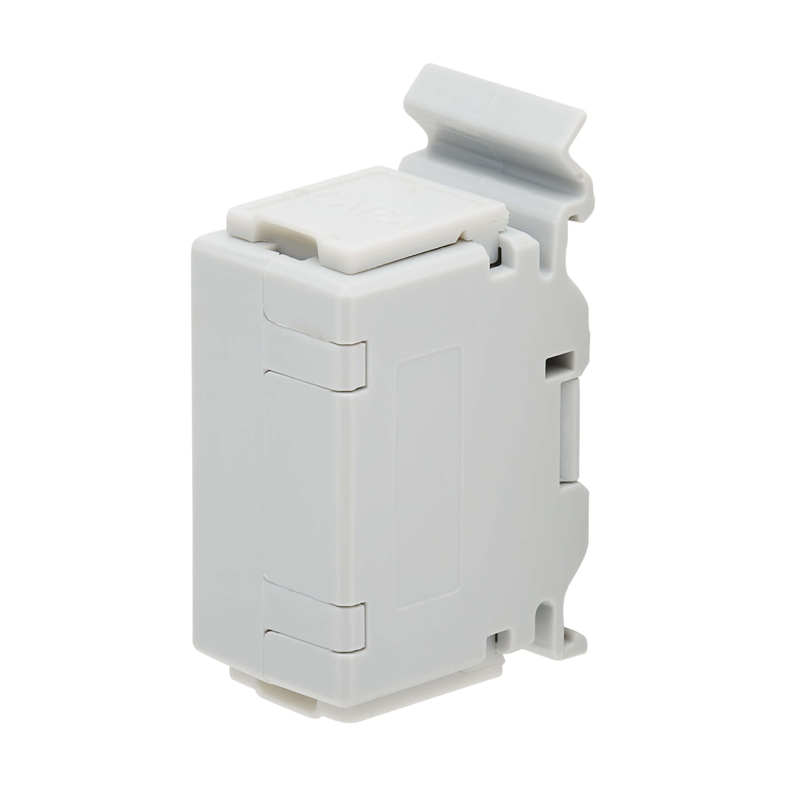 Tripp Lite Tripp Lite DIN-Rail Cat6a RJ45 Shielded in-Line Mountable Snap-in Coupler & PoE++, EMI/RFI Shielding, Backwards Compatible, Female-to-Female, TAA Compliant, Manufacturer's Warranty (N235-D01-SH-6A)