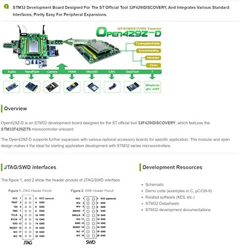 waveshare Waveshare Open429Z-D Package A STM32 Discovery Kit STM32F429I-DISCO +Mother Board + Modules STM32F429I Cortex-M4 STM32 Development Board