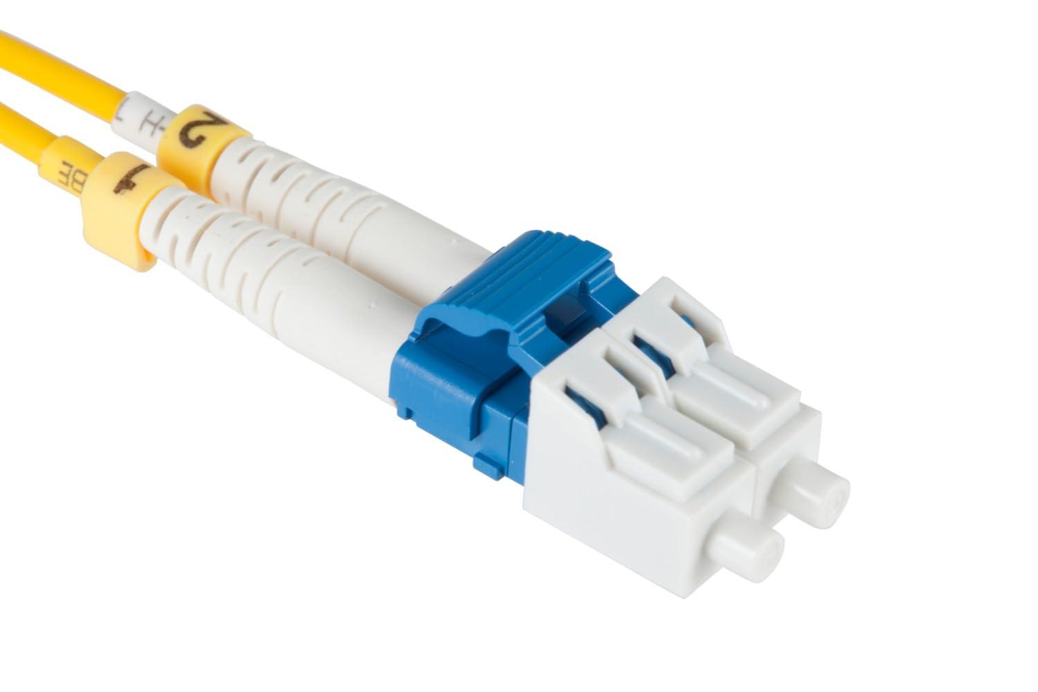 CablesAndKits CablesAndKits - 1m LC-LC OS2 Premium Singlemode Duplex 9/125 LSHZ Corning Fiber Optic Cable, Lifetime Wty