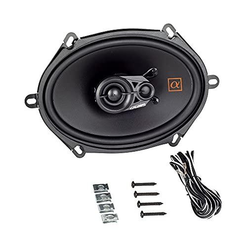 Alphasonik Alphasonik 1 Pair of NS683 Neuron Series 6x8/5x7 (360 Watts Max for The Pair) 180 Watts Max Per Speaker 3-Way Full-Range Car Audio Speaker with PEI Dome Tweeter Polypropylene Cone
