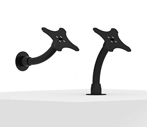 VidaMount VidaMount Black Enclosure and Flexible Desk/Wall Surface Mount [Bundle] Compatible with iPad Pro 11\" (1st/2nd/3rd/4th Gen), Air 10.9\" (4th/5th Gen) & Air 11\" (M2)