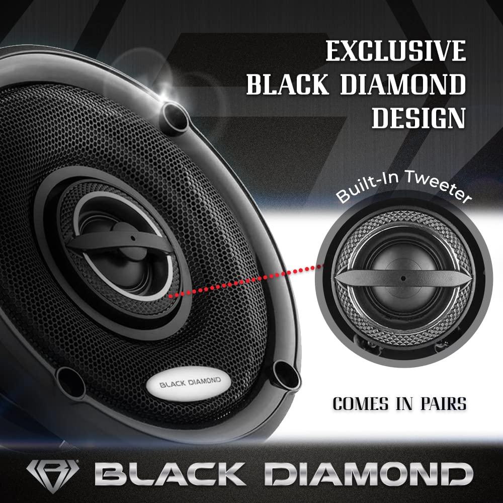 BLACK DIAMOND BLACK DIAMOND DIA-4.2 4\" Coaxial Speaker 2 Way 60 Watts 4-Ohm - Sold in Pairs