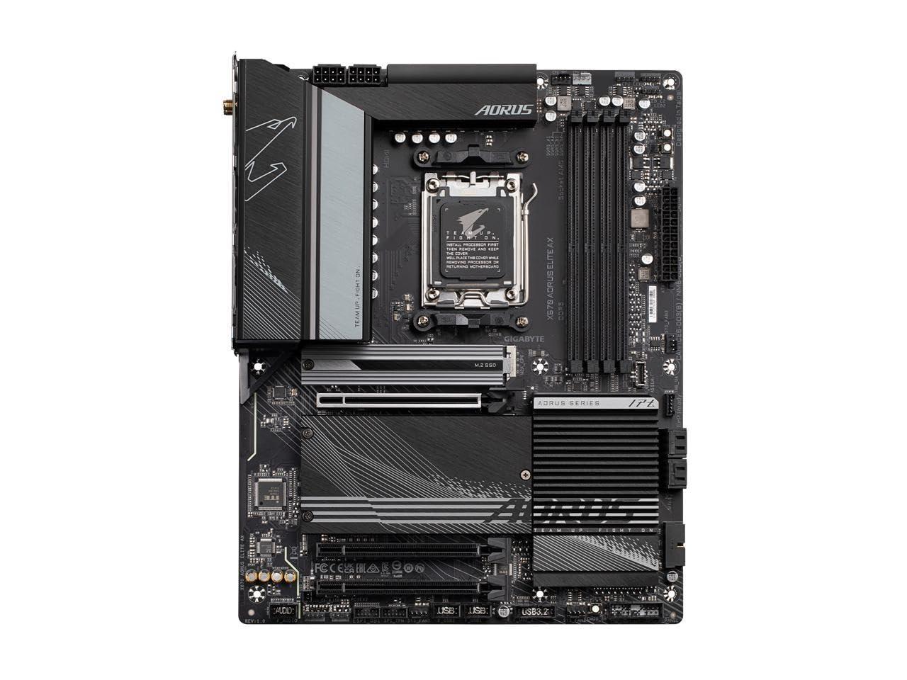 INLAND INLAND Micro Center AMD Ryzen 7 7800X3D 8-Core16-Thread Desktop Processor with GIGABYTE X670 AORUS Elite DDR5 PCIe 5.0 WiFi 6E ATX Motherboard