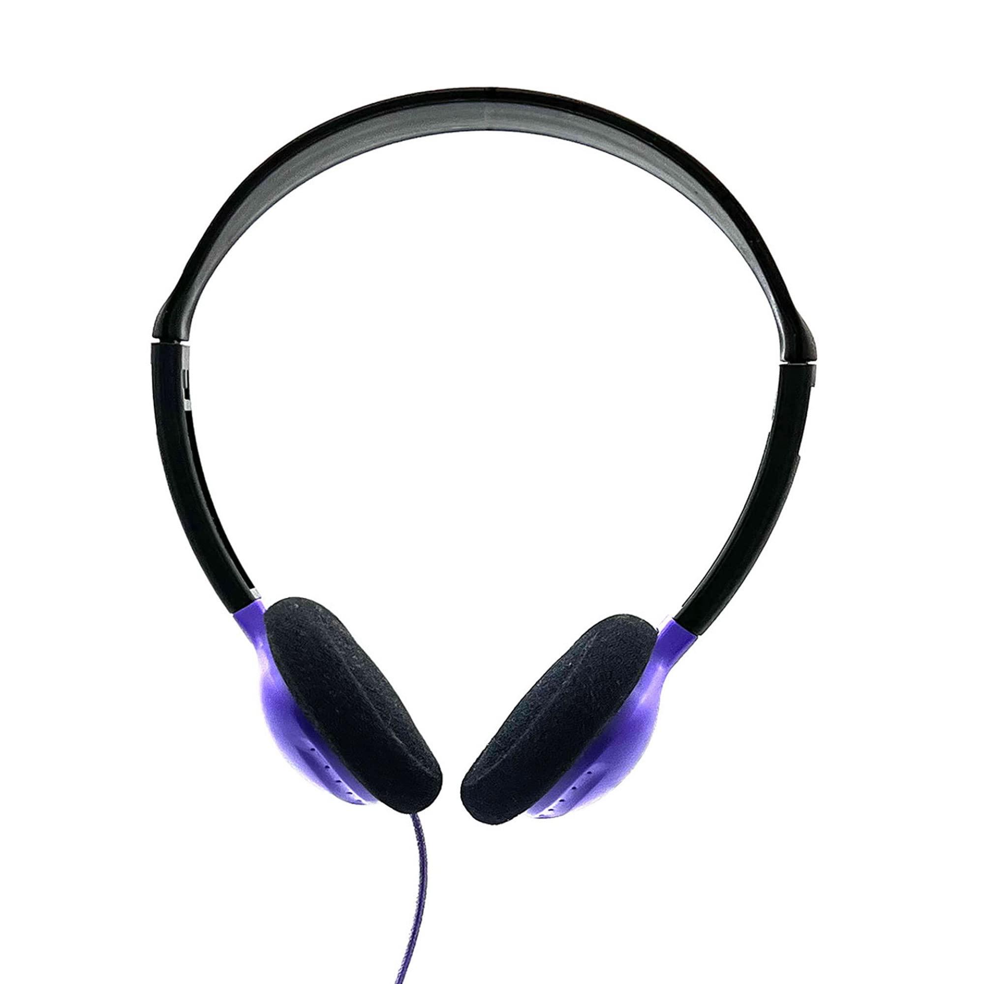 HamiltonBuhl HamiltonBuhl Personal On-Ear Stereo Headphone, Purple (200 Pack)