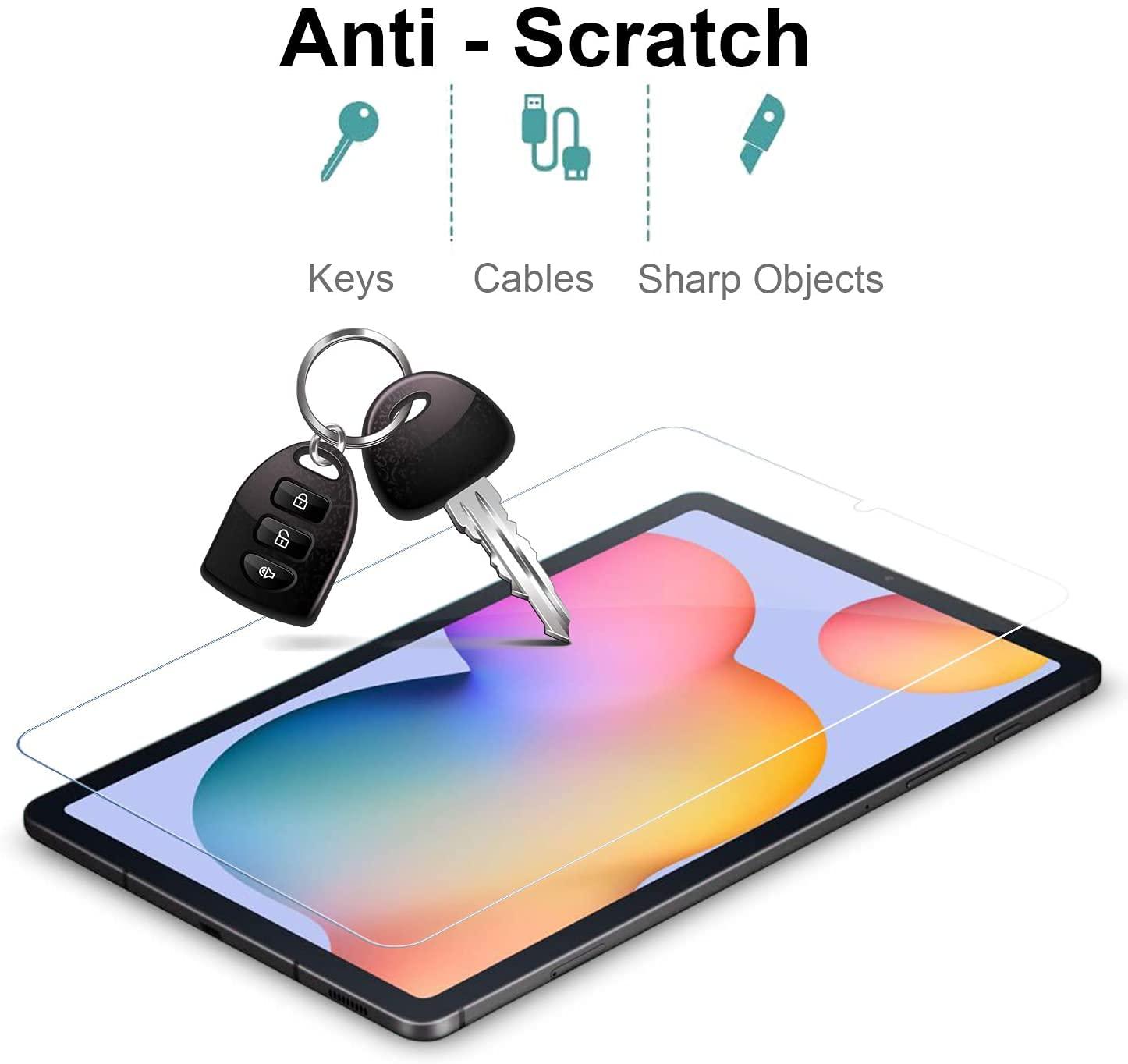 DIEBI [2-Pack] Galaxy Tab S6 Lite Screen Protector, Tempered Glass Screen Protector for Samsung Galaxy tab S6 lite 10.4 Inch 2024/2022/2020(SM-P620/P625/P613/P619/P615/P610) 10.4 Inch, with S Pen Compatible