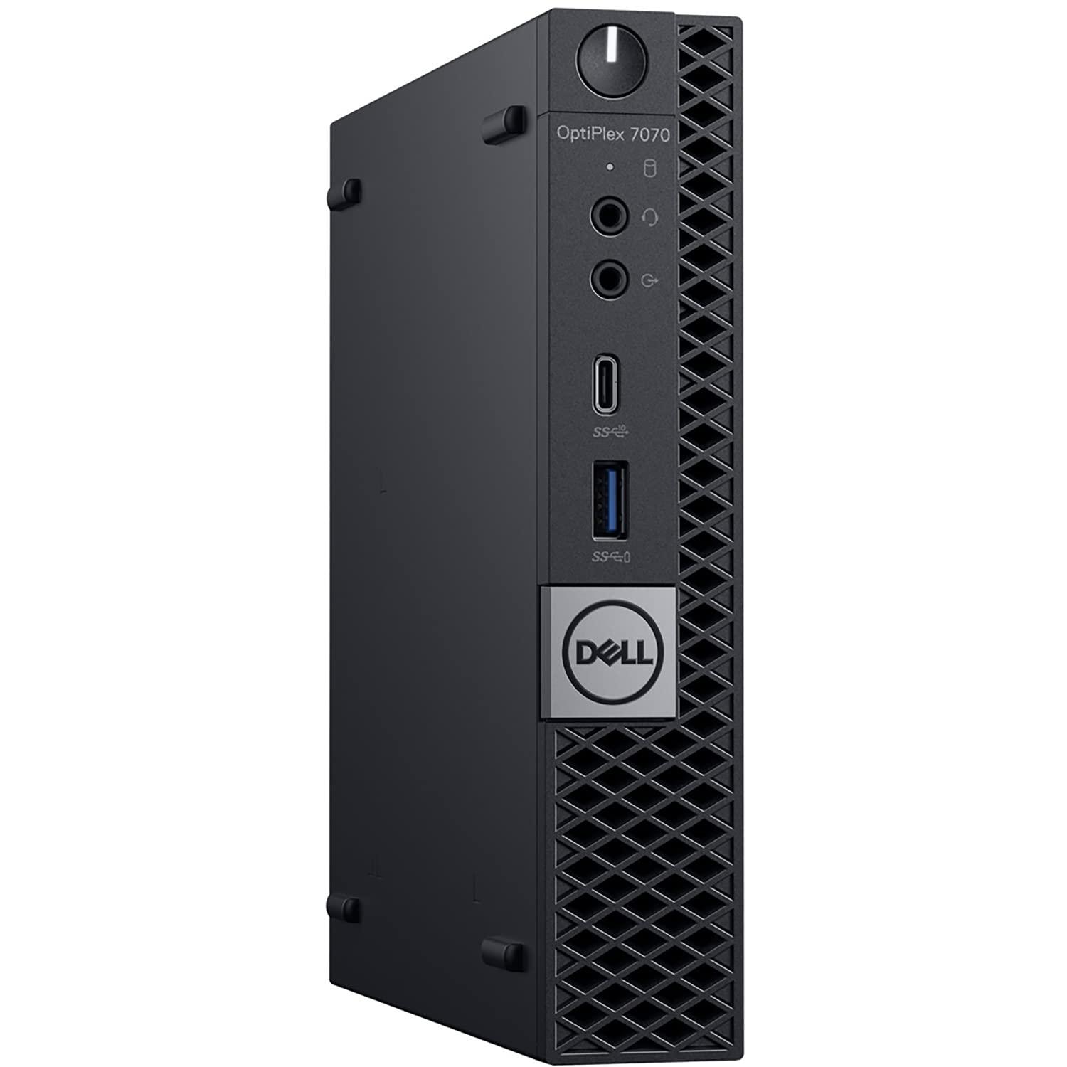 Dell Dell OptiPlex 7070 Business Micro Desktop Computer, Intel Octa-Core i7 9700T Up to 4.3GHz, 32GB DDR4 RAM, 1TB PCIe SSD, 802.11AC WiFi, Bluetooth 5.0, Displayport, Type-C, Windows 10 Pro (Renewed)