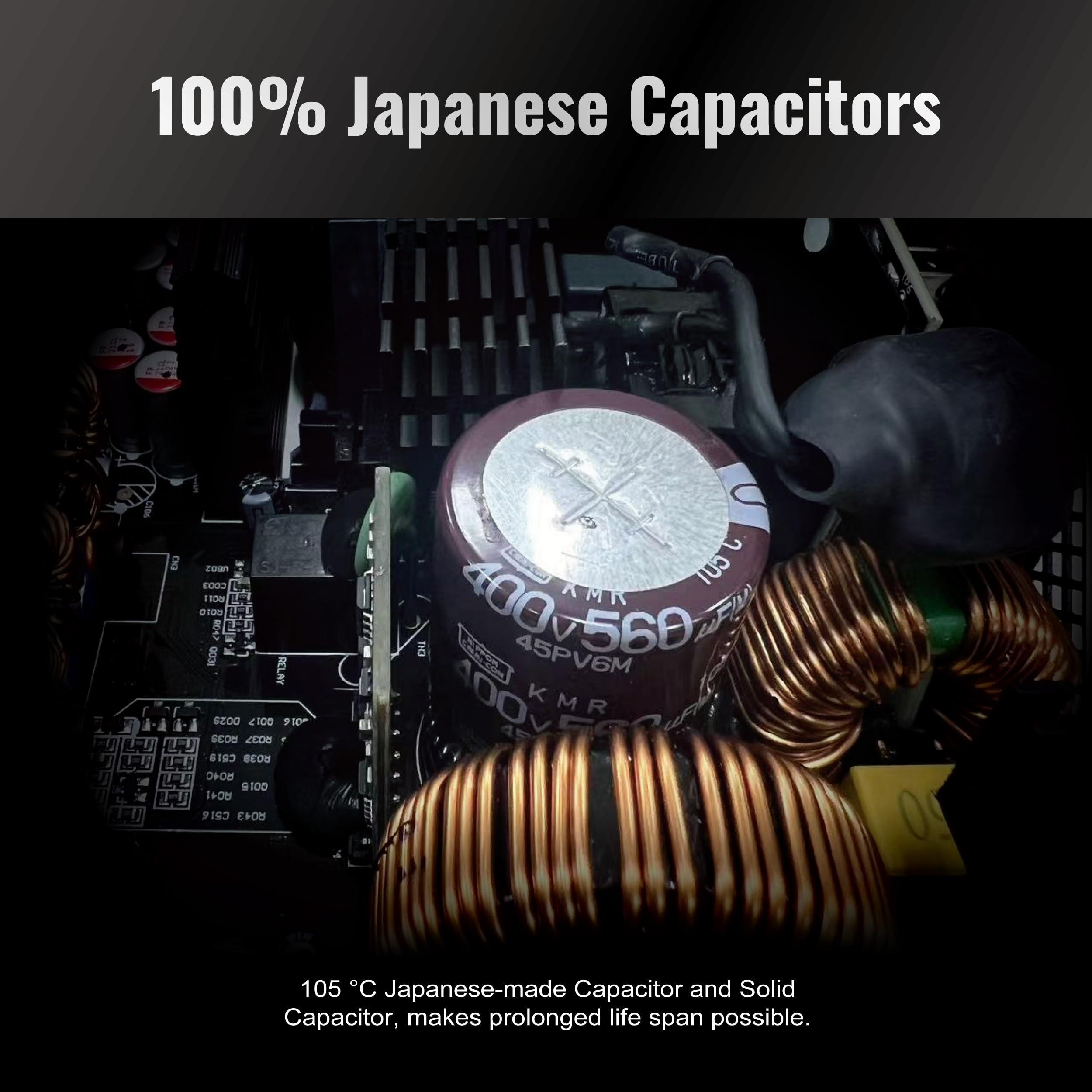 ASRock ASRock Steel Legend SL-850G 850W 80 Plus Gold & Cybenetics Platinum Full Modular Power Supply ATX3.1 PCIe5.1 Ready with Dual Color 12V-2x6 Cable 10 Years Warranty 135 mm FDB Fan Japanese Capacitor