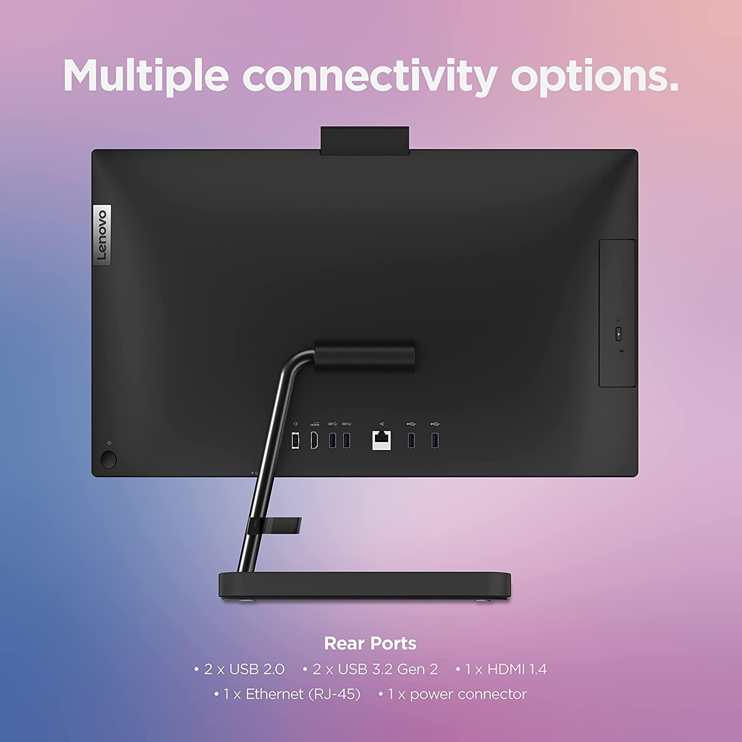 Lenovo Lenovo AIO-F0G5006JUS All-in-One Desktop 2023 New ~ 21.5\" FHD IPS Touchscreen ~ Intel i3-1115G4 2-Core ~ Intel UHD Graphics ~ 24GB DDR4~1TB SSD ~ Wi-Fi ~ RJ45 LAN ~ Windows 10 Pro ~ WWC 32GB USB