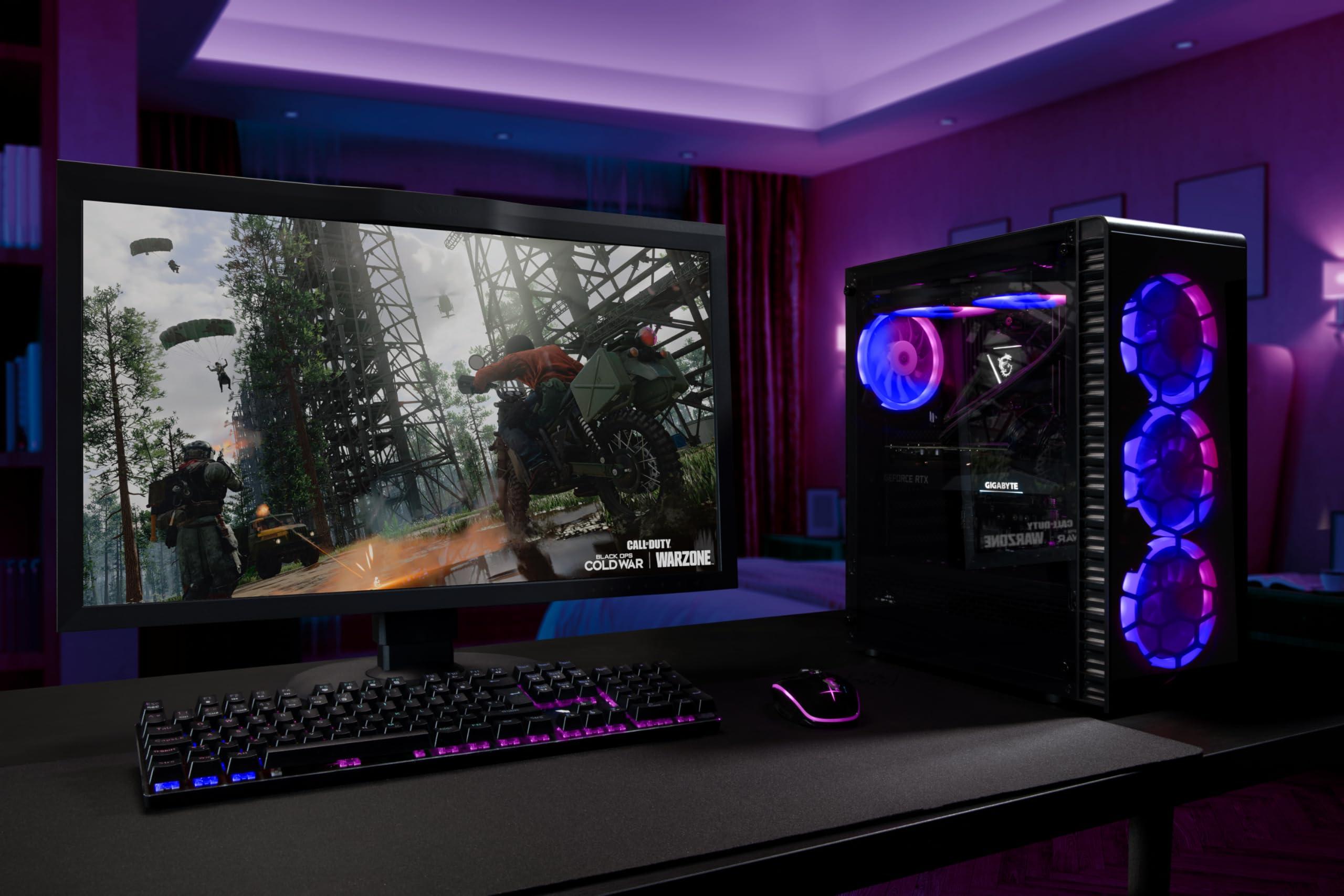 BEASTCOM BEASTCOM Q3 Essential Gaming, 8 Threads Gaming PC, AMD Ryzen 5 4X 4.20GHz, 4K Vega 11 Core Graphics, 16GB RAM, 1TB SSD, HDMI, WiFi, Windows 11 Pro