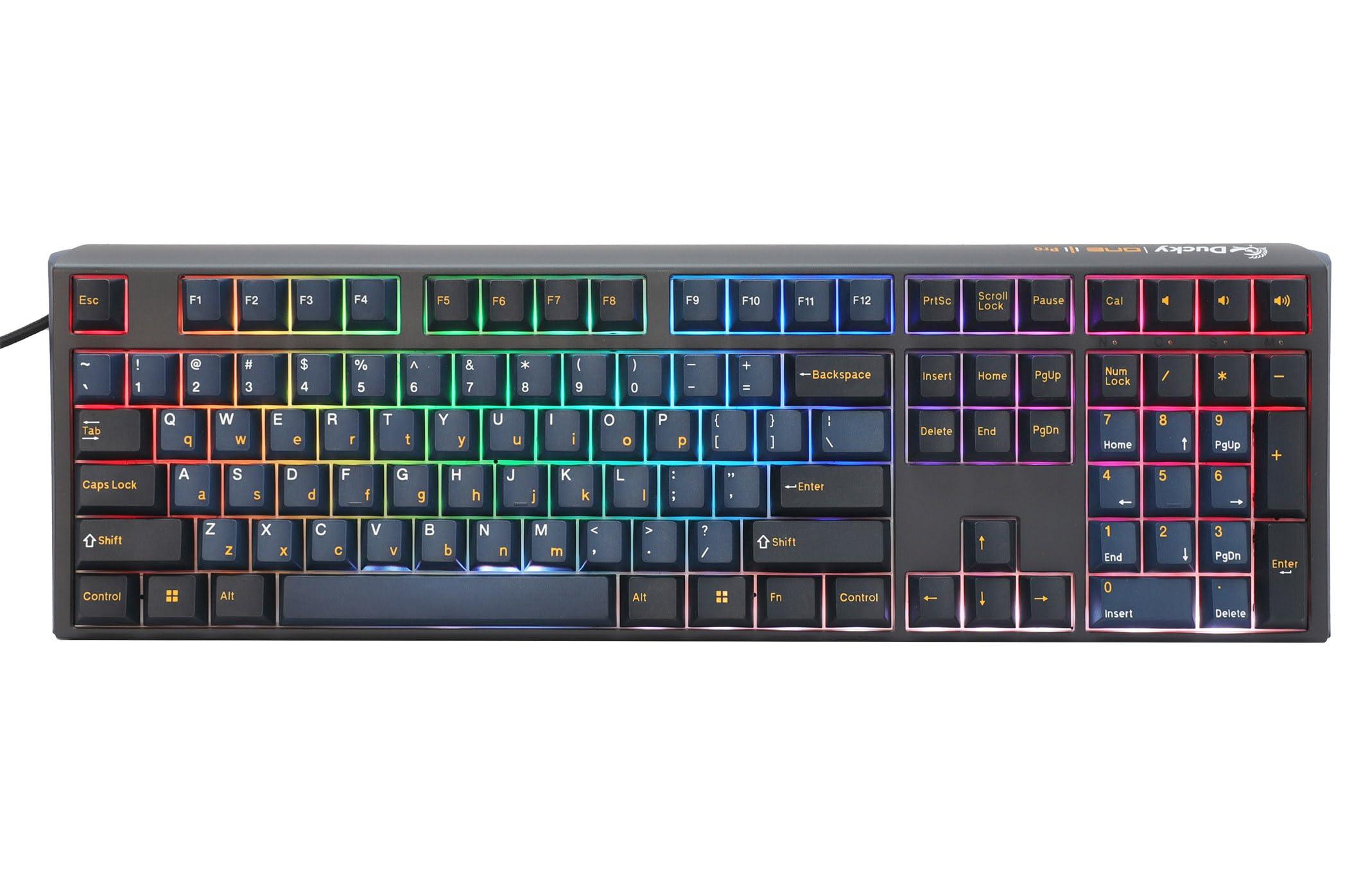 Ducky Ducky One 3 Pro Nazca 8K Hotswap RGB Triple Shot PBT Mechanical Keyboard - Cherry MX2A Speed Silver