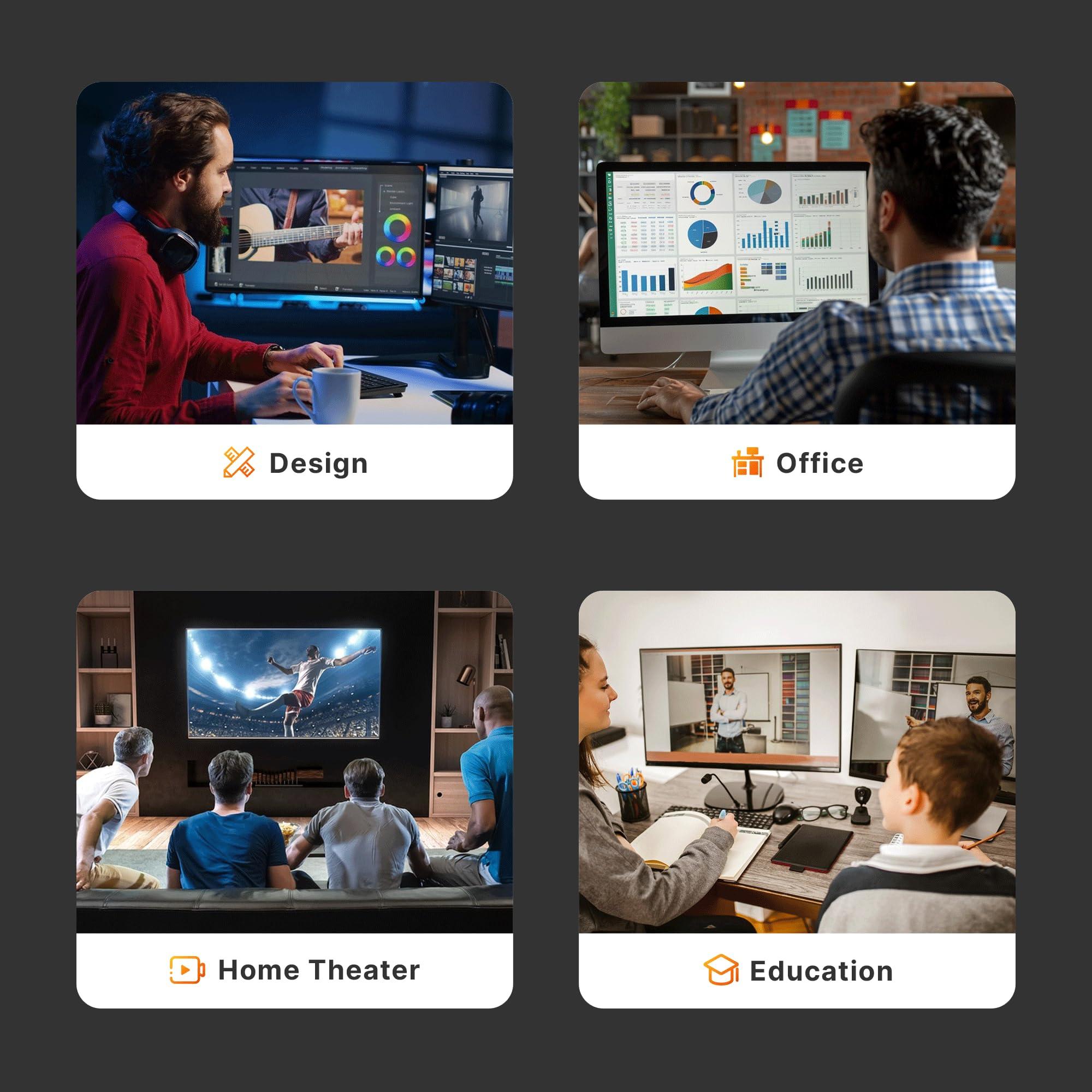 BOSGAME BOSGAME P4 Mini PC Gaming, AMD Ryzen 7 5825U Desktop Computer, 16GB DDR4 512GB SSD Mini Computers (up to 4.5Ghz), 4K Triple Display Micro Desktop PC BT5.2/Wi-Fi6E