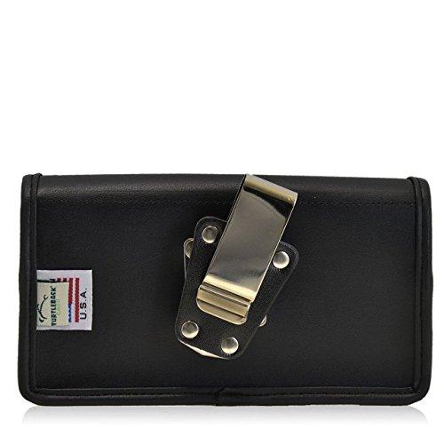 TurtleBack Turtleback Belt Case Compatible with iPhone 5S SE Juice Pack Helium, Air, Plus, Space Pack Black Holster Leather Pouch with Heavy Duty Rotating Ratcheting Belt Clip Horizontal