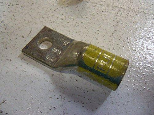 Penn-Union Penn-Union Compression Lug, 1-Hole, Copper, 250 MCM, 3/8" Stud Size, Yellow