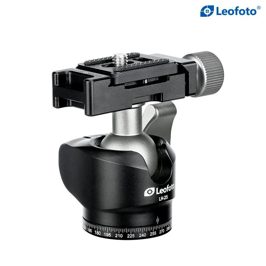 LEOFOTO Leofoto LS-223CX+LH-25 Travel Tripod, Tabletop Tripod, Ranger Series, Carbon Fiber, 3 Leg Sections, Lightweight, Ball Head Set