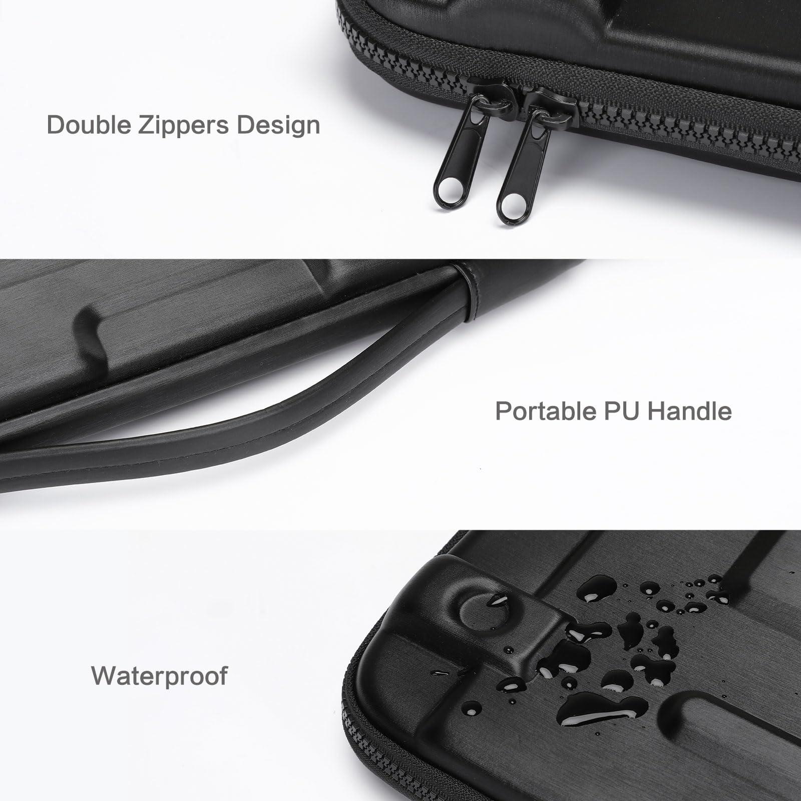 MOSISO MOSISO Hard Shell Laptop Case Sleeve, 15.6 inch Computer Bag Compatible with MacBook, HP, Dell, Lenovo, Asus, Notebook, 16 inch Abstract Geometric Waterproof Carrying Case Bag with Strap, Black