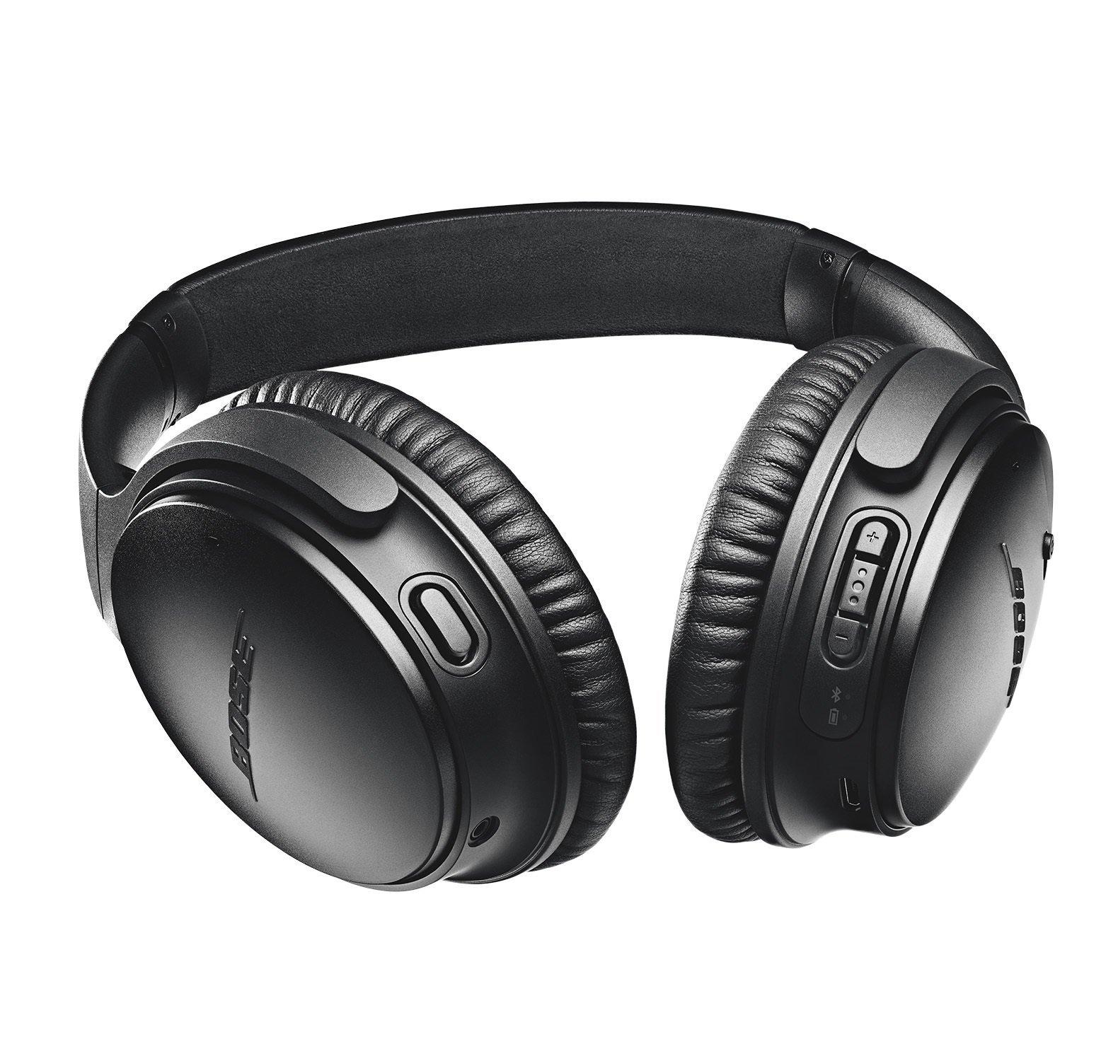 Bose Bose QuietComfort 35 (Series II) Wireless Headphones, Noise Cancelling - Black (Renewed)