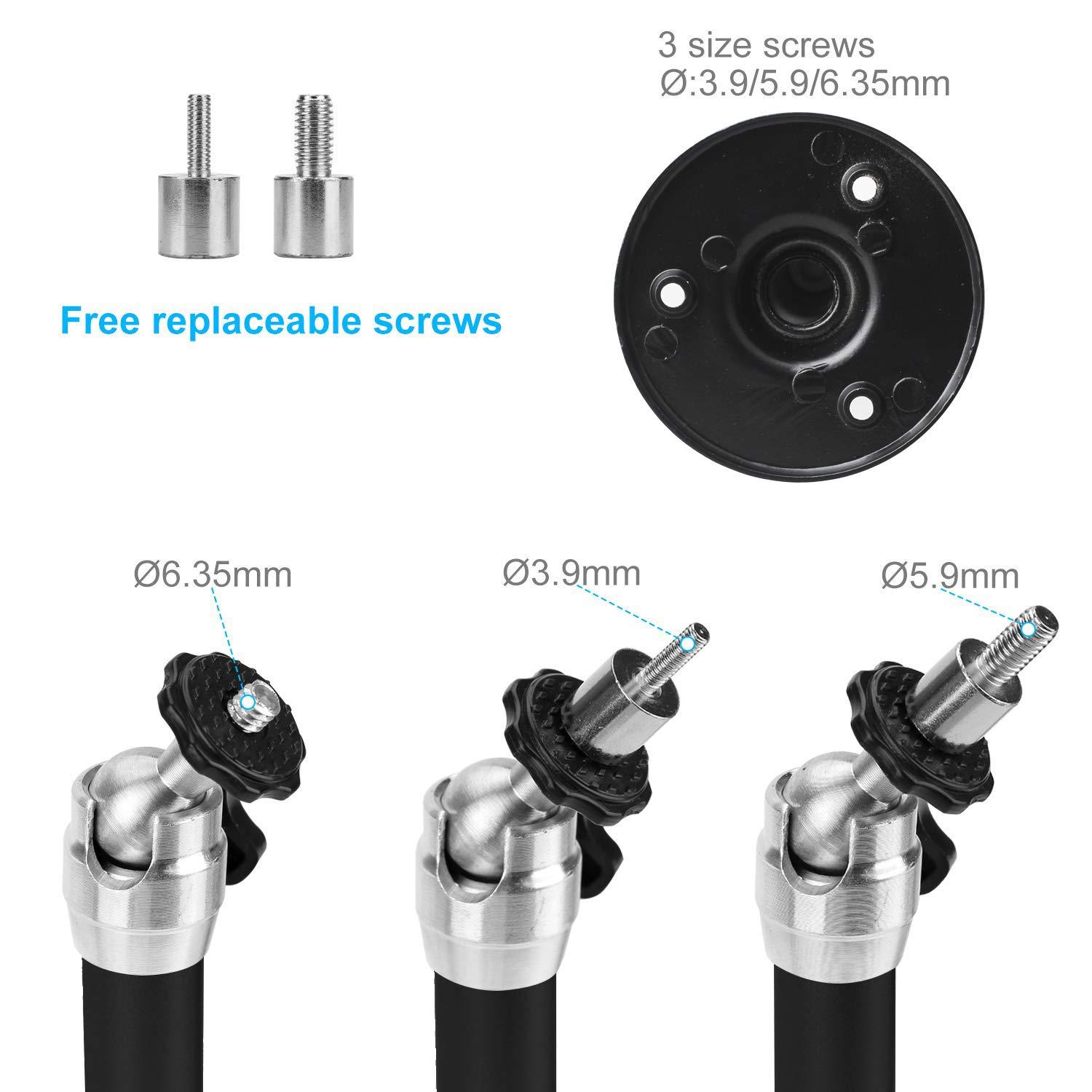 YiePhiot YiePhiot Mini Ceiling Wall Projector Mount Stand Compatible with QKK, DR.J, DBPOWER, Anker, VANKYO, AAXA, Jinhoo, PVO, TMY, AuKing and Most Other Mini Projector (175mm, Black)