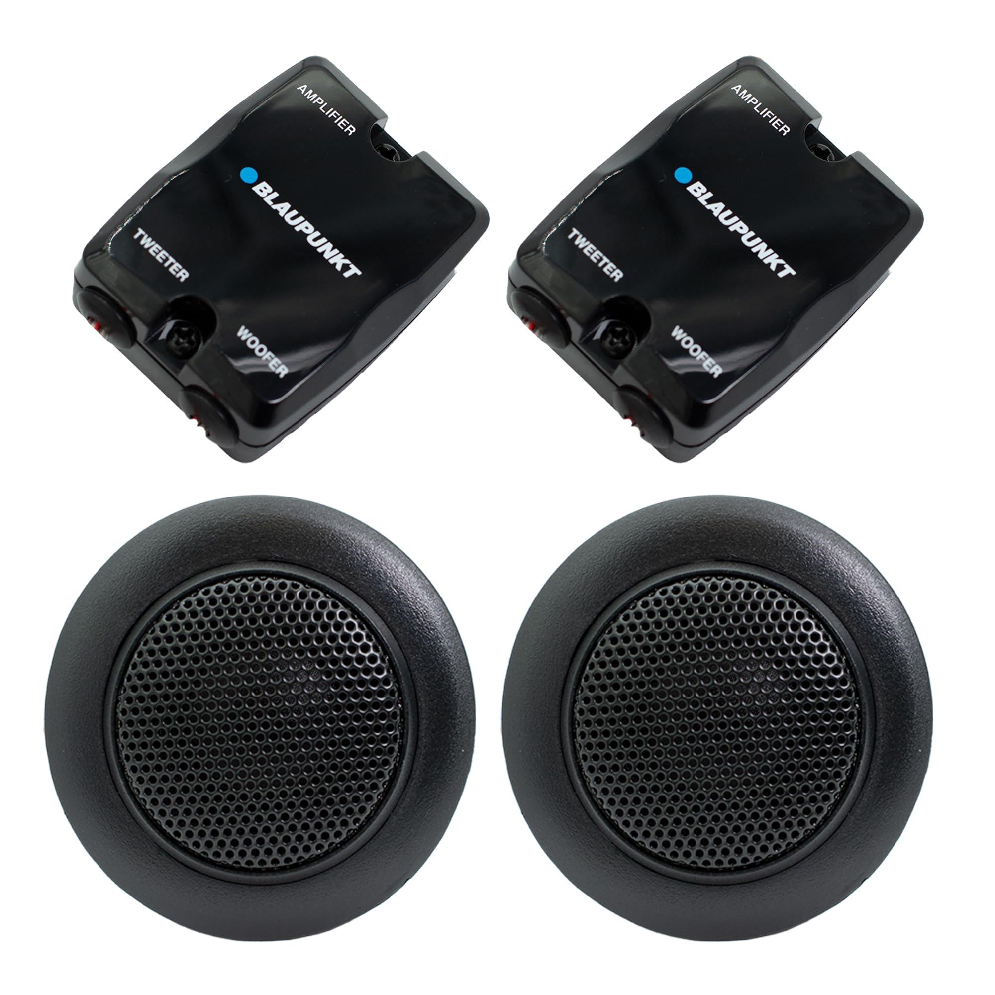 BLAUPUNKT BLAUPUNKT BPS-E650C 6.5\" 120W Component Car Speakers with Silk Dome Tweeters, High-Pass/Low-Pass Crossover, and Sleek Design