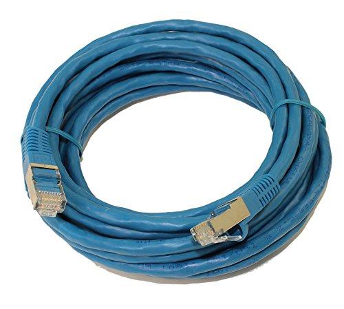 My Cable Mart My Cable Mart 15ft Cat7 Shielded (SSTP) RJ45 Ethernet Patch Cord, Booted, Blue