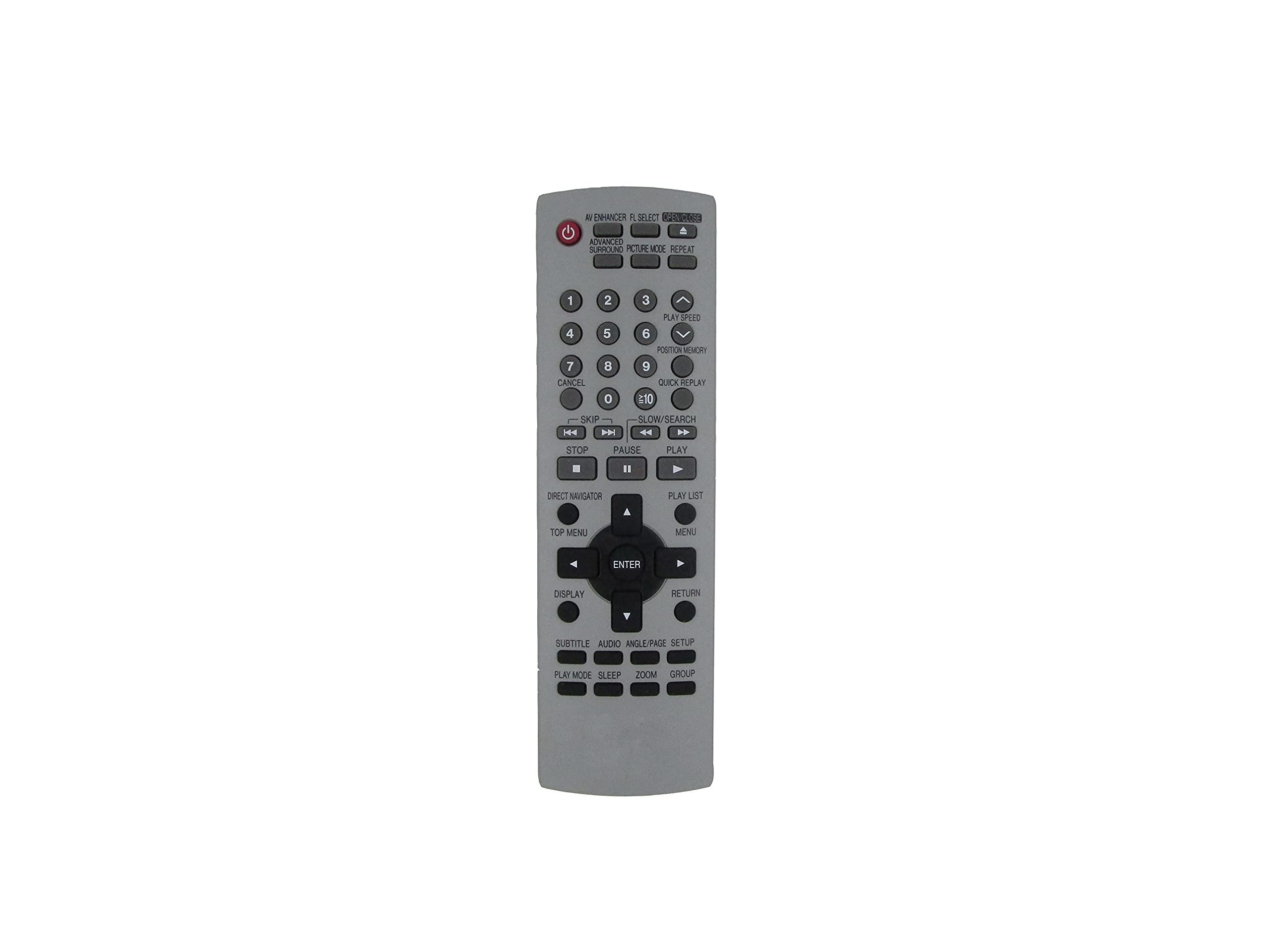 HCDZ HCDZ Replacement Remote Control for Panasonic DVD-CP72S N2QAJB000052 DVD-S48 DVD-S68 N2QAYA000015 DVD-C220 DVD-C220D DVD Video CD Player