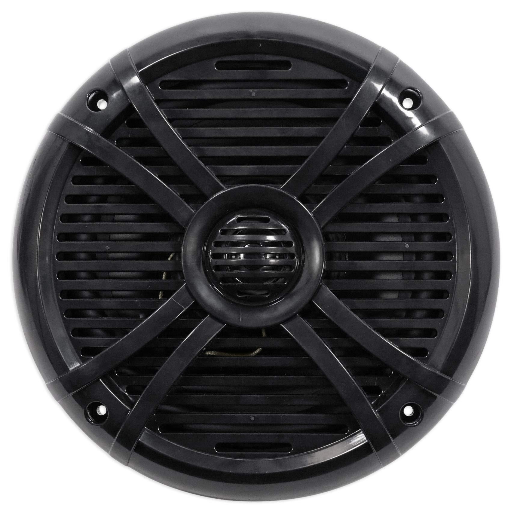 Rockville Pair Rockville RMSTS80B 8" 1000w Waterproof Marine Boat Speakers 2-Way Black