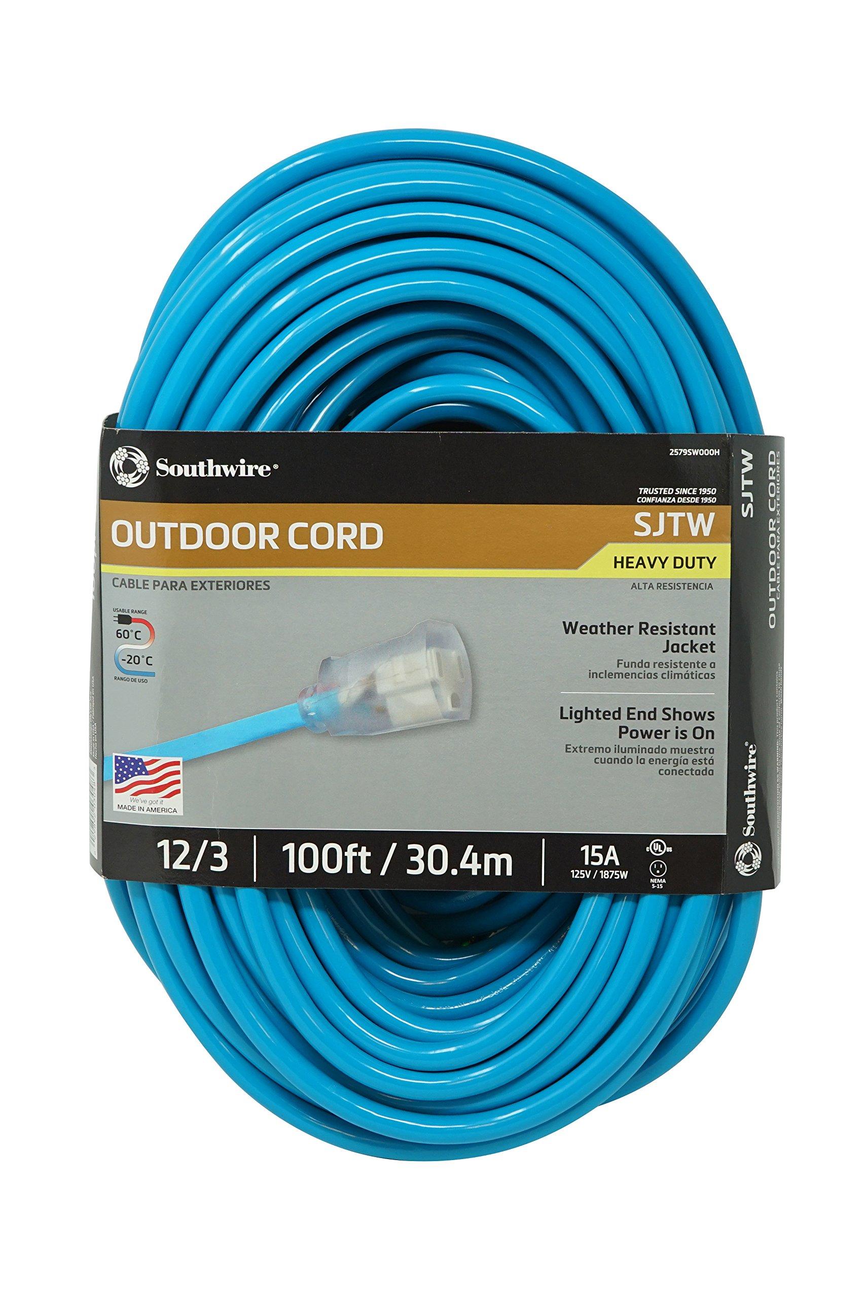 Southwire Southwire 2579SW000H 02579-0H Ext Cord, 100-Foot, Blue