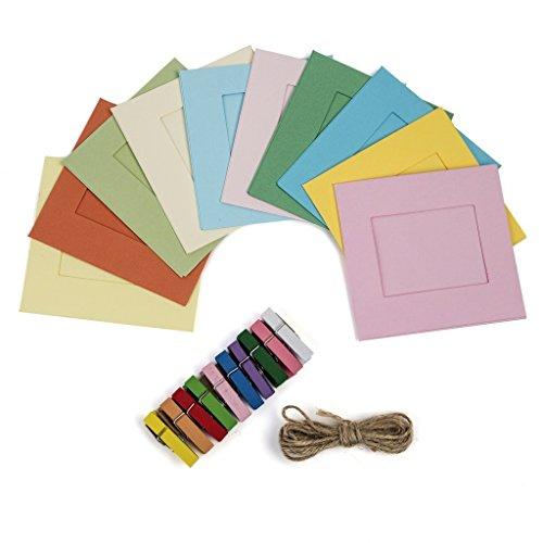 Zink KODAK 2\"x3\" Premium Zink Photo Paper (50 Sheets) + Colorful Square Hanging Photo Frames + Photo Album (Compatible Printomatic)